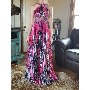 David's Bridal Pink Gown